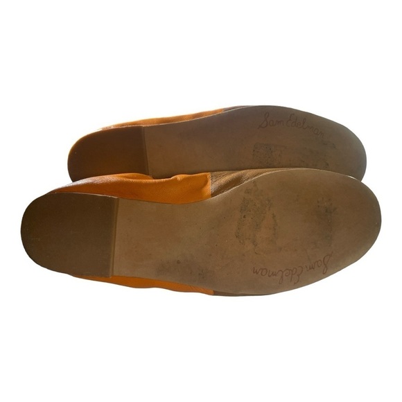 Sam Edelman Womens
Fairleigh Ballet Flats Shoes Orange Brown Leather Cap
Toe 9M - Picture 7 of 8